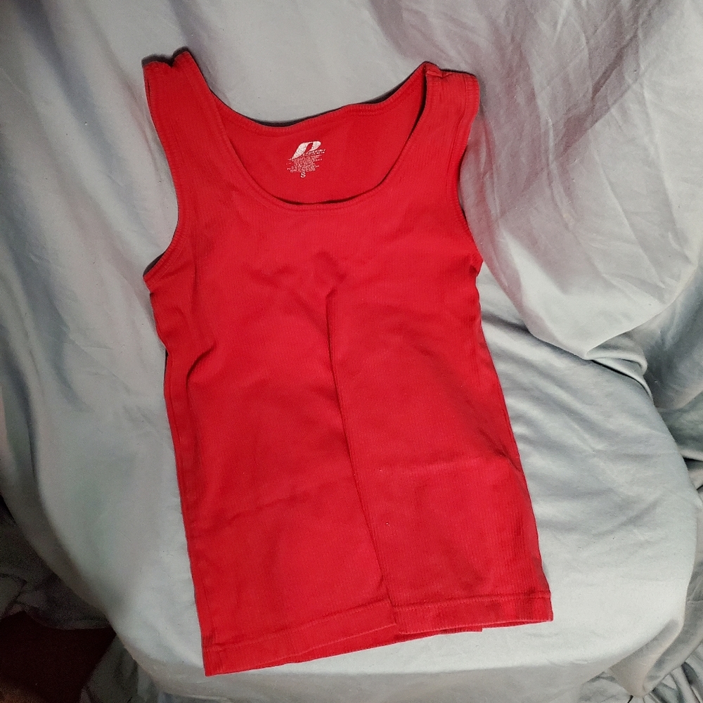 Prospirit Athletic Gear ribbed tank top red sz small - Picture 2 of 5